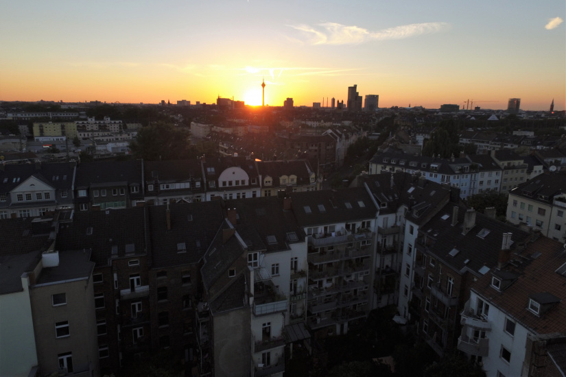 Sunset over Düsseldorf
